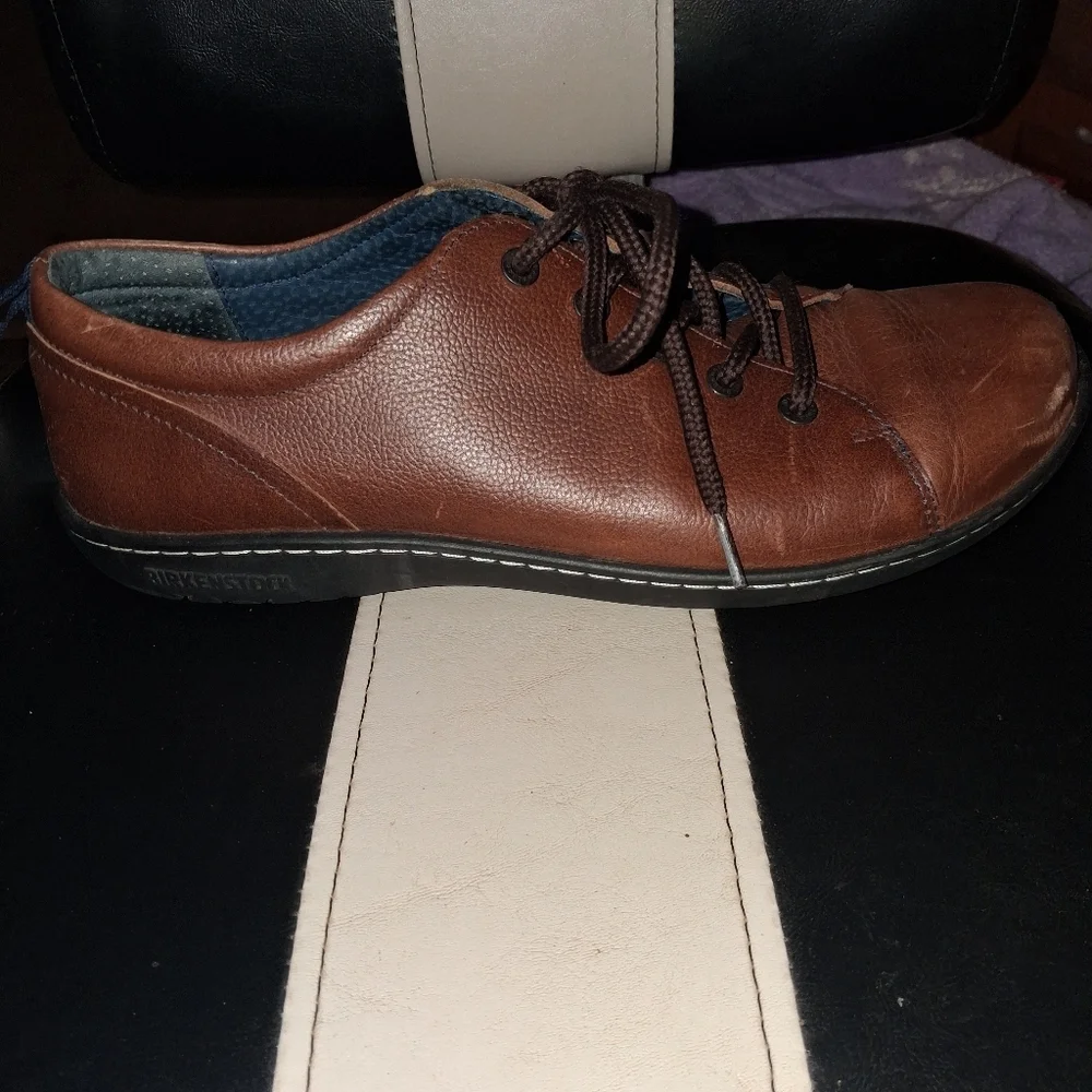 Birkenstock Men's Brown Leather Casual Shoes In A EU 43 Or US 10-10.5 Luxury